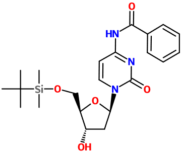 (image for) MC080677 N4-Benzoyl-5'-O-tert-butyldimethylsilyl-2'-deoxycytidine